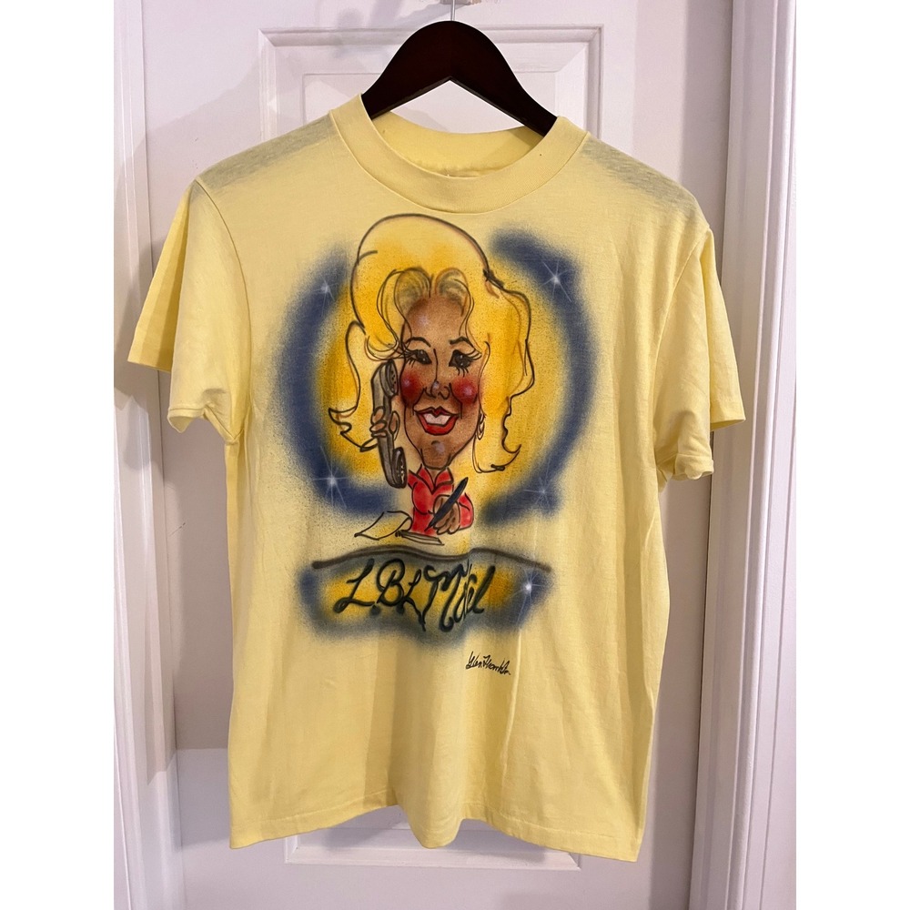 Vintage Hanes Fifty-Fifty Airbrush Caricature T-Shirt LBL Motel